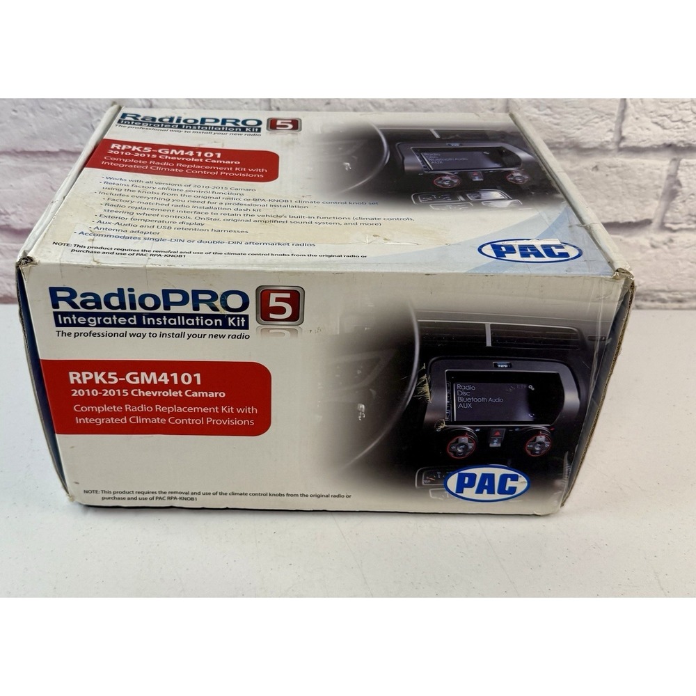 PAC RPK5-GM4101 Radio Replacement Kit with Integrated Climate Control For Camaro